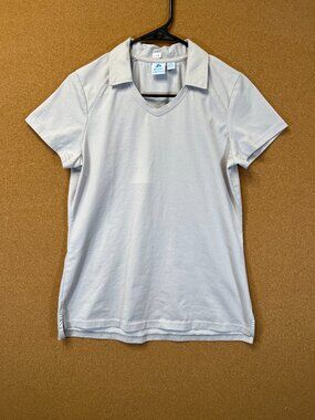 Biz Collection women Top Polo Shirt Gray Size 6 Short Sleeve P011LS